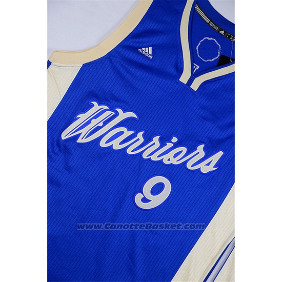 Maglia Natale 2015 Golden State Warriors Andre Iguodala #9 Blu